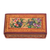 Wood jewelry box, 'Butterflies in Paradise' - Wood jewelry box (image 2d) thumbail