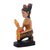 Wood statuette, 'Offering' - Wood statuette (image 2d) thumbail
