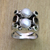 Pearl and peridot ring, 'Gentle Day' - Fair Trade Sterling Silver and Pearl Ring (image 2b) thumbail