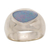 Men's opal ring, 'Loyal Love' - Men's Handcrafted Modern Opal and Silver Ring (image 2e) thumbail