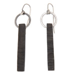 Ebony drop earrings, 'You' - Ebony drop earrings
