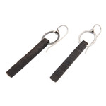 Ebony drop earrings, 'You' - Ebony drop earrings