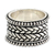 Men's sterling silver ring, 'Woven Wonder' - Men's Unique Sterling Silver Band Ring thumbail