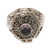 Amethyst locket ring, 'Secret Flame' - Amethyst and Sterling Silver Locket Ring (image 2a) thumbail
