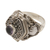 Amethyst locket ring, 'Secret Flame' - Amethyst and Sterling Silver Locket Ring (image 2e) thumbail