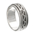 Sterling silver spinner ring, 'Knots' - Artisan Jewelry Sterling Silver Spinner Ring thumbail