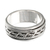 Sterling silver spinner ring, 'Knots' - Artisan jewellery Sterling Silver Band Ring (image 2b) thumbail