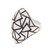 Men's sterling silver domed ring, 'Pyramidal Puzzle' - Men's sterling silver domed ring thumbail