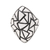 Men's sterling silver domed ring, 'Pyramidal Puzzle' - Men's sterling silver domed ring (image 2d) thumbail
