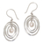 Cultured pearl dangle earrings, 'Oval Orbits' - Pearl dangle earrings (image 2c) thumbail