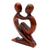 Wood sculpture, 'True Love' - Original Romantic Wood Sculpture (image 2d) thumbail
