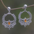 Amber dangle earrings, 'Temple of Light' - Sterling Silver and Amber Dangle Earrings (image 2) thumbail