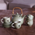 Ceramic tea set, 'Rainforest Cheer' - Ceramic tea set (image 2) thumbail