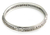 Sterling silver bangle bracelet, 'Circle of Life' (7.25 inch) - Hand Made Sterling Silver Bangle Bracelet (7.25 Inch)