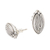 Sterling silver button earrings, 'Scarab' - Sterling silver button earrings (image 2c) thumbail