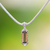 Smoky quartz pendant necklace, 'Paradise Lantern' - Sterling Silver and Smoky Quartz Pendant Necklace (image 2) thumbail