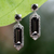 Smoky quartz dangle earrings, 'Paradise Lantern' - Smoky Quartz and Sterling Silver Dangle Earrings (image 2b) thumbail