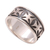 Men's sterling silver band ring, 'Positive' - Men's Sterling Silver Cross Ring (image 2d) thumbail