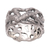 Men's sterling silver band ring, 'Monkey Business' - Men's Hand Crafted Sterling Silver Band Ring (image 2a) thumbail