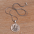 Sterling silver pendant necklace, 'Gracious Ganesha' - Sterling Silver Hindu Pendant Necklace (image 2b) thumbail