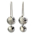 Sterling silver dangle earrings, 'Magical Shields' - Sterling Silver Dangle Earrings (image 2a) thumbail