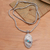Amethyst and labradorite pendant necklace, 'Regal Fantasy' - Sterling Silver and Labradorite Pendant Necklace (image 2c) thumbail
