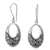 Sterling silver dangle earrings, 'Indonesia Glam' - Fair Trade Indonesian Sterling Silver and Quartz Earrings thumbail