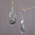 Sterling silver dangle earrings, 'Indonesia Glam' - Fair Trade Indonesian Sterling Silver and Quartz Earrings (image 2b) thumbail