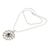 Amethyst pendant necklace, 'Sun Spirit' - Unique Silver and Amethyst Necklace (image 2f) thumbail