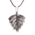 Sterling silver pendant necklace, 'Glistening Leaf' - Handmade Sterling Silver Pendant Necklace thumbail