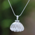 Sterling silver locket necklace, 'Seashell' - Sterling Silver Locket Necklace (image 2) thumbail