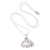 Sterling silver locket necklace, 'Seashell' - Sterling Silver Locket Necklace (image 2d) thumbail