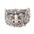 Men's sterling silver band ring, 'Rangda' - Men's Artisan Crafted Sterling Silver Band Ring thumbail