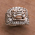 Men's sterling silver band ring, 'Barong Hero' - Men's sterling silver band ring (image 2c) thumbail