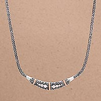 Gold accent necklace, 'Eden' - Women's Gold Accent Chain Necklace