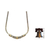 Halskette mit goldenem Akzent - Handgefertigte Halskette mit Akzenten aus Sterlingsilber und Gold