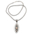 Gold accent pendant necklace, 'Mahabharata' - Handcrafted 18k Gold and Silver Pendant Necklace
