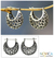 Sterling silver hoop earrings, 'Lotus Halo' - Artisan jewellery Sterling Silver Hoop Earrings thumbail