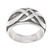 Men's sterling silver ring, 'Dragon Art' - Men's Sterling Silver Band Ring thumbail