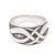 Men's sterling silver ring, 'Dragon Art' - Men's Sterling Silver Band Ring (image 2c) thumbail