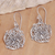 Sterling silver filigree earrings, 'Remembrance' - Floral Sterling Silver Earrings from Indonesia (image 2) thumbail
