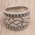 Men's sterling silver ring, 'Emperor' - Men's Handcrafted Sterling Silver Band Ring (image 2) thumbail