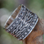 Men's sterling silver ring, 'Water' - Men's Handcrafted Sterling Silver Band Ring thumbail