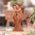 Holzskulptur - Romantisch tanzende Holzskulptur aus fairem Handel