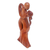 Wood sculpture, 'Dancing Couple' - Fair Trade Romantic Wood Sculpture (image 2b) thumbail