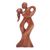 Wood sculpture, 'Dancing Couple' - Fair Trade Romantic Wood Sculpture (image 2c) thumbail
