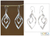 Sterling silver dangle earrings, 'Infinite Dance' - Modern Sterling Silver Dangle Earrings (image 2) thumbail