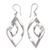 Sterling silver dangle earrings, 'Infinite Dance' - Modern Sterling Silver Dangle Earrings