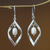 Pearl dangle earrings, 'Infinite White' - Pearl dangle earrings (image 2) thumbail