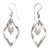 Pearl dangle earrings, 'Infinite White' - Pearl dangle earrings thumbail